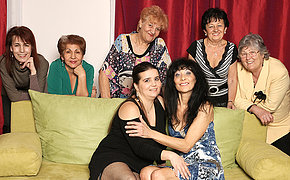 Mature And Teenage Lezzies Perform In A Room Utter Of Older Stunners